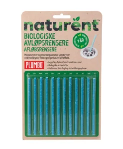 Plumbo naturent rørpinde afløbsrens 12 stk.