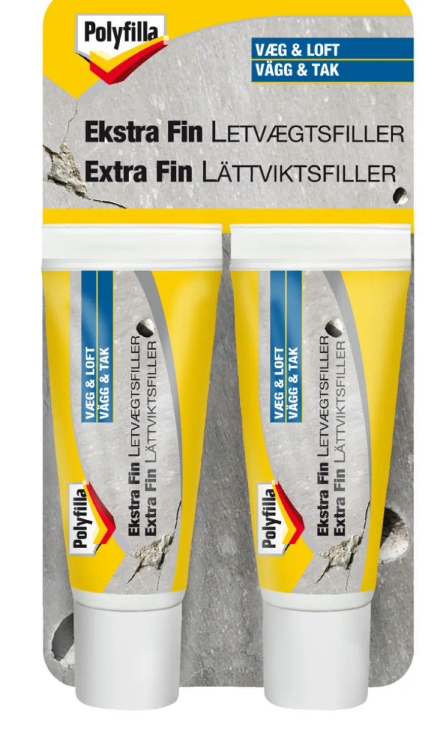 Polyfilla letvægtsfiller ekstra fin 2 x 20 ml