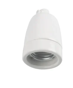 Porcelænsfatning E27 HVID - Elworks