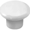 Porcelænsknop hvid Ø32 mm 2 stk.
