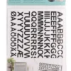 Postkassestickers med tal og bogstaver sort