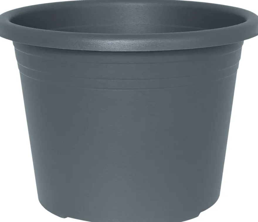 Potte Cylindro plast grå Ø20 cm