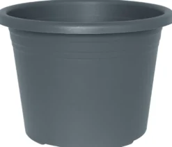 Potte Cylindro plast grå Ø45 cm