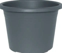 Potte Cylindro plast grå Ø35 cm