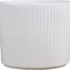 Potteskjuler Pillar Stripes hvid Ø11,5 cm