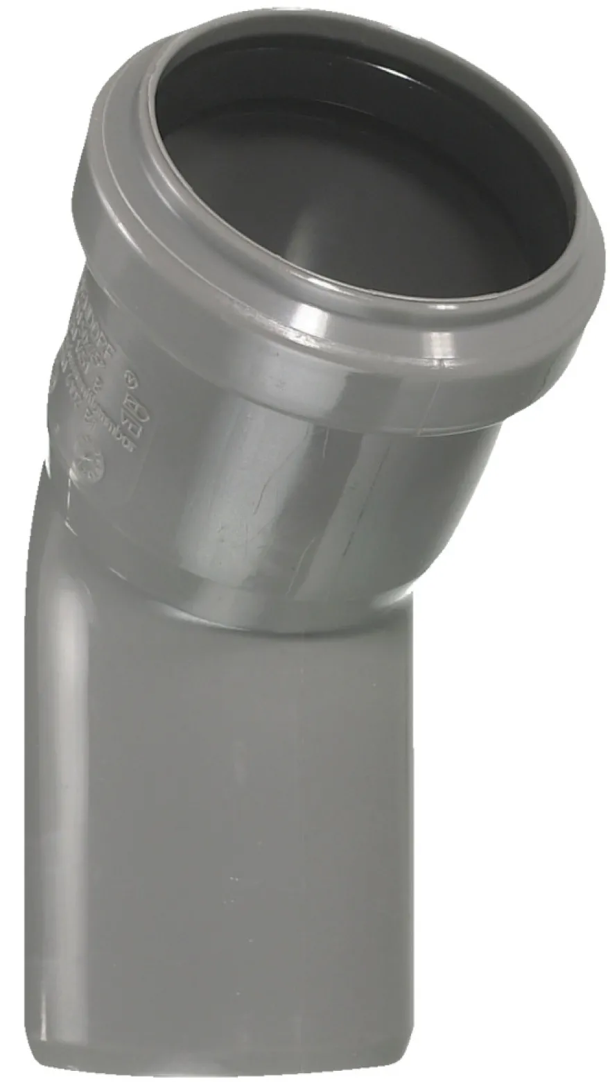 PP bøjning grå 75 mm x 45 gr.