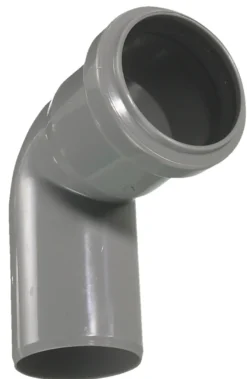 PP bøjning grå 75 mm x 87 gr.
