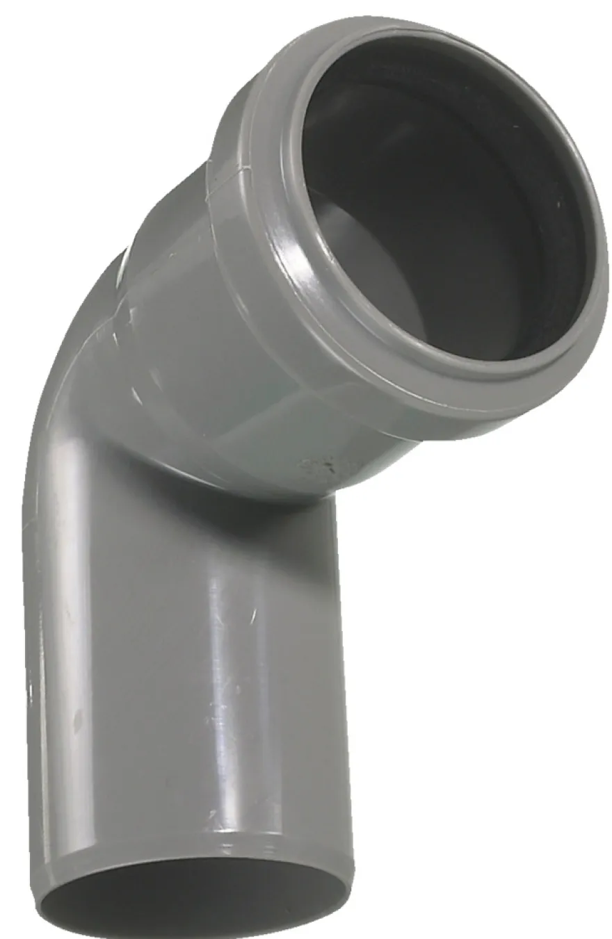PP bøjning grå 75 mm x 87 gr.