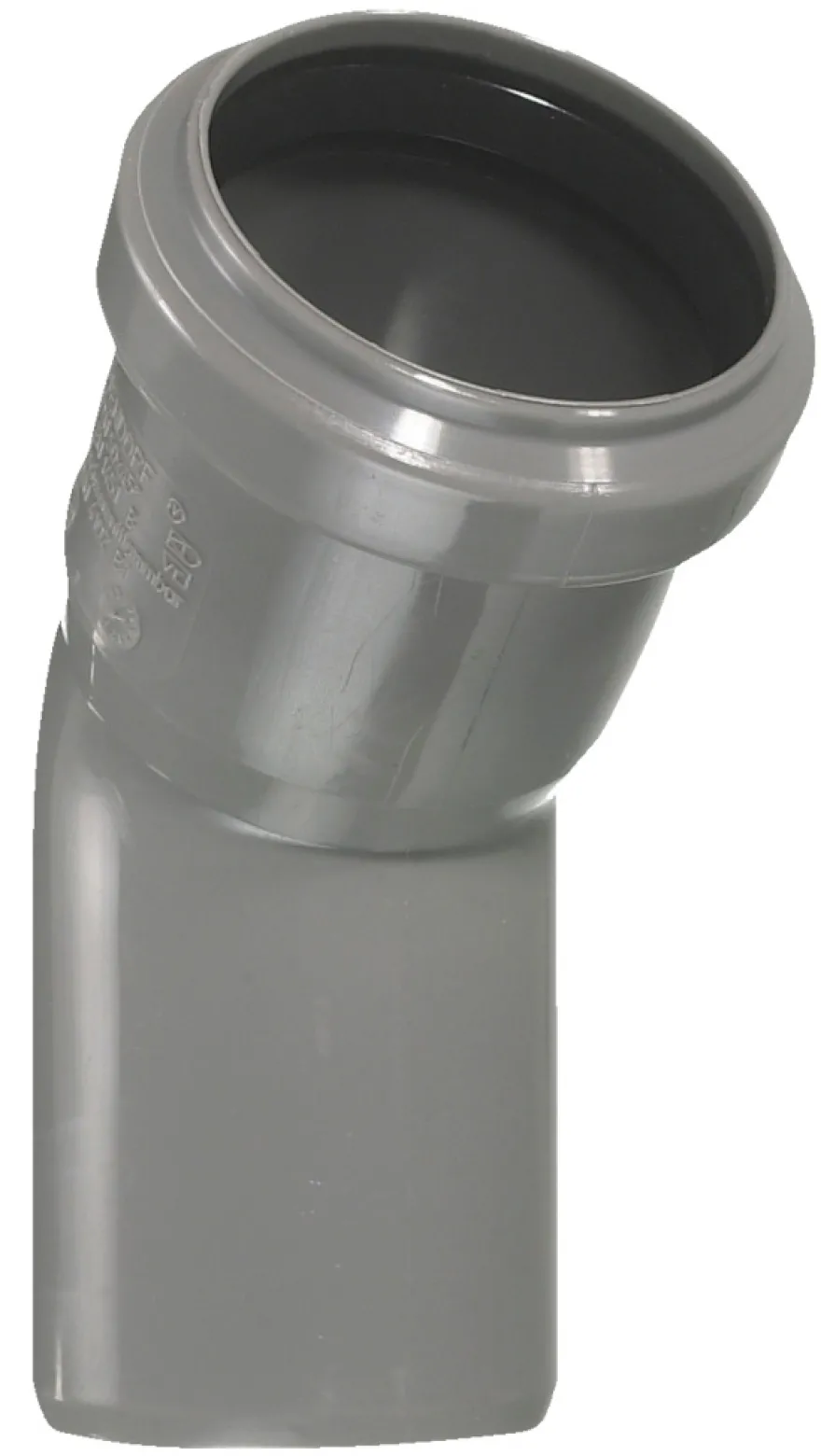 PP bøjning grå 40 mm x 45 gr.