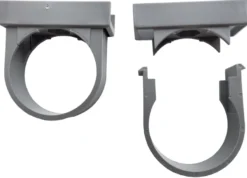 PP rørholder grå 50 mm 2-pk.