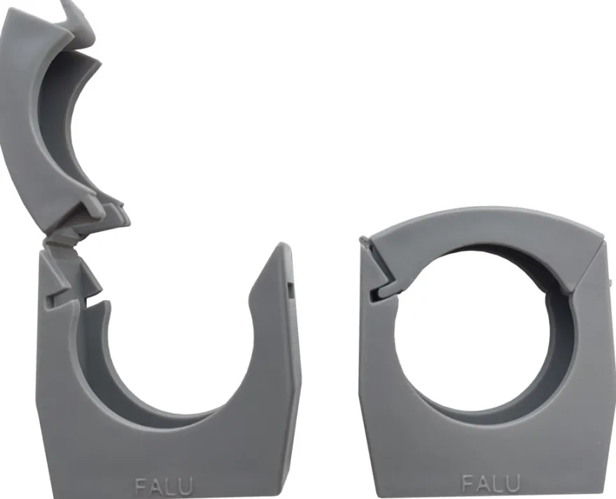 PP rørholder grå 32 mm 2-pk.