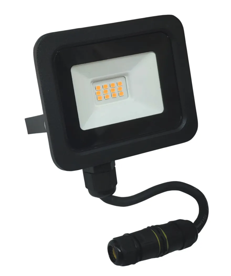 Projektør inkl. 10 W LED-pære sort