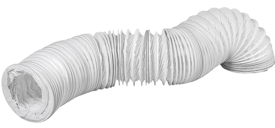 PVC flexslange Ø127 mm x 3 meter hvid