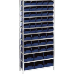 raaco sortimentsreol stål/plast 200 x 92 x 34 cm