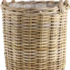 Rattankurv m/plast Ea Ø40 cm