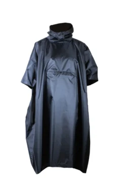 Regnponcho sort unisex