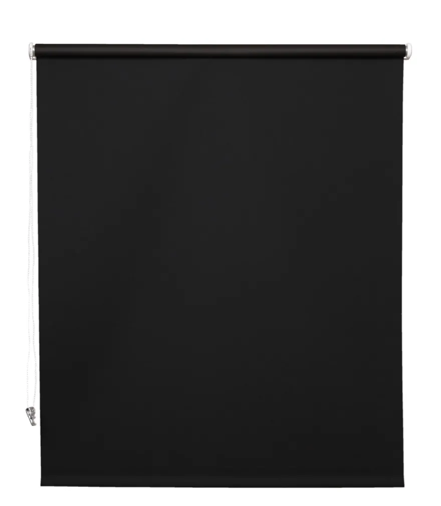 Rullegardin sort 100 x 175 cm mørklægning
