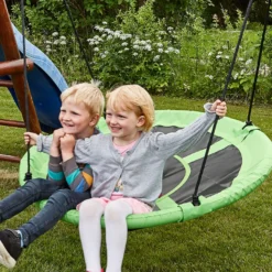 Rundgynge grøn/sort Ø110 cm - Nordic Play