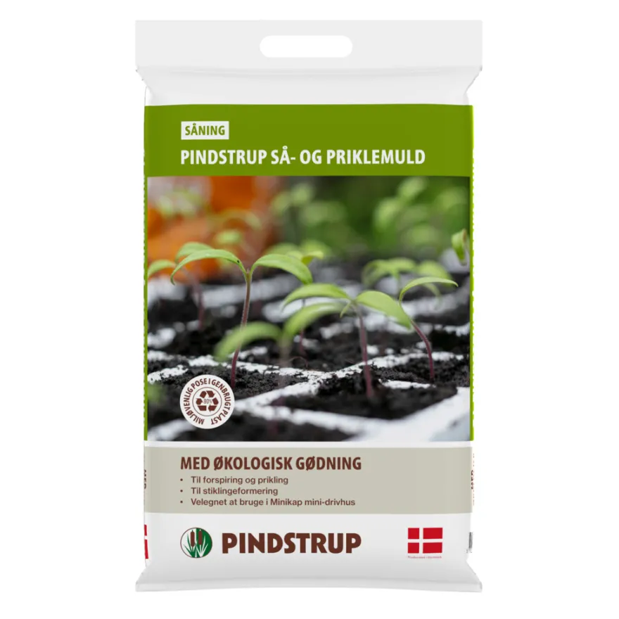 Så- og priklemuld m/økogødning 8 liter - Pindstrup