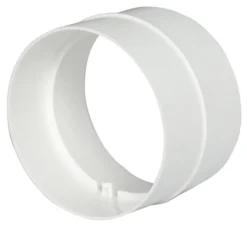 Samlestykke til flexslange Ø125-127 mm - hvid