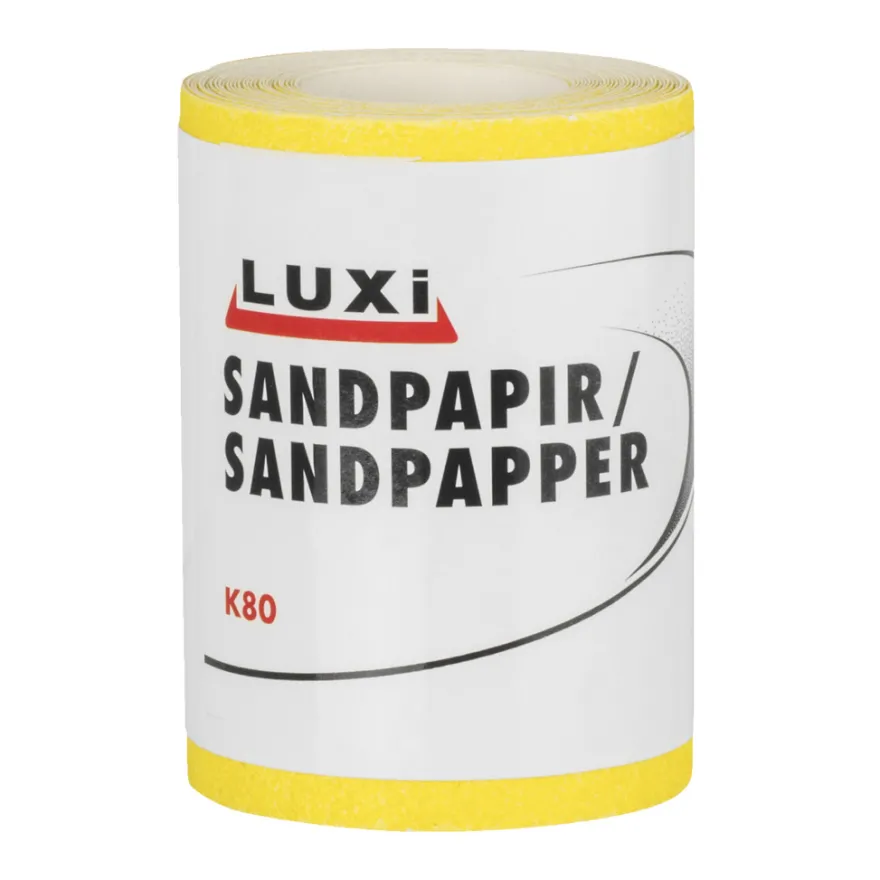 Sandpapir rulle korn 80 – 93 mm x 5 m - LUXI®