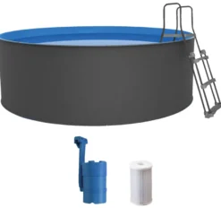 Santorini stålpool Ø350 cm - Swim & Fun