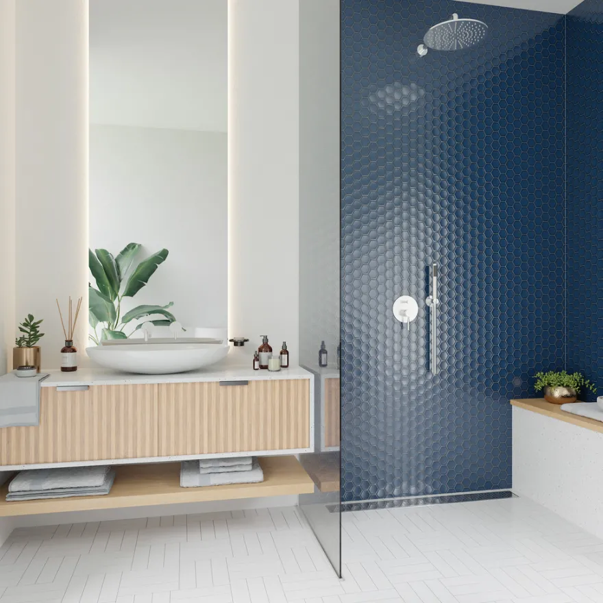 SCG Mosaik fliser blå 10 net (0,9 m²)
