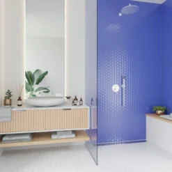 SCG Mosaik fliser lyseblå 10 net (0,9 m²)