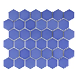 SCG Mosaik fliser lyseblå 10 net (0,9 m²)