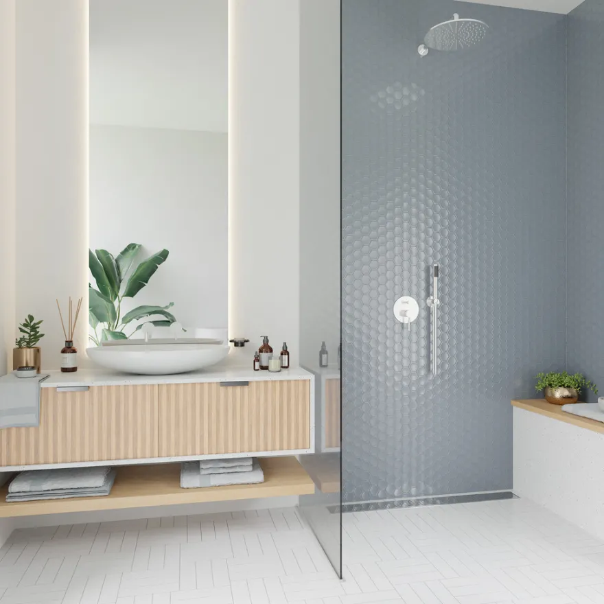 SCG Mosaik fliser sølvgrå 10 net (0,9 m²)