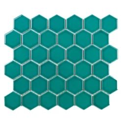 SCG Mosaik fliser turkisblå 10 net (0,9 m²)