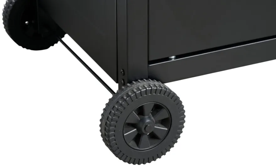 Serveringsvogn Columbus sort stål - Sunlife®