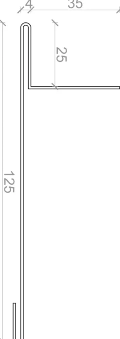 Sideinddækning til facadebeklædning