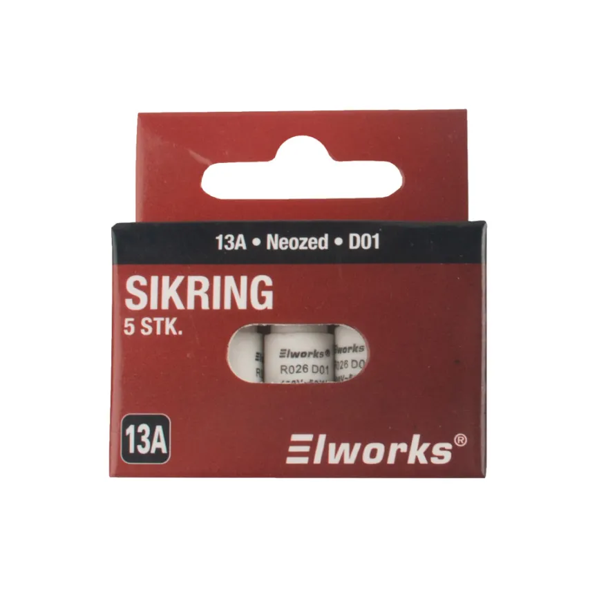 Sikringer 13A D01 5-pk. - Elworks