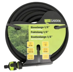 Siveslange 1/2" m/2 lux koblinger 15 meter - Garden®