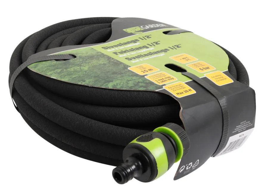 Siveslange 1/2" m/2 lux koblinger 15 meter - Garden®