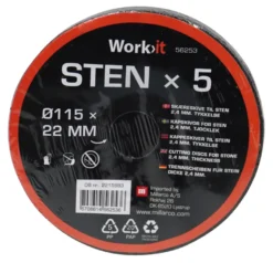 Skæreskiver til sten Ø115 x 22 mm - 5 stk.