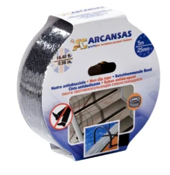Skridsikker tape sort 25 mm x 5 meter