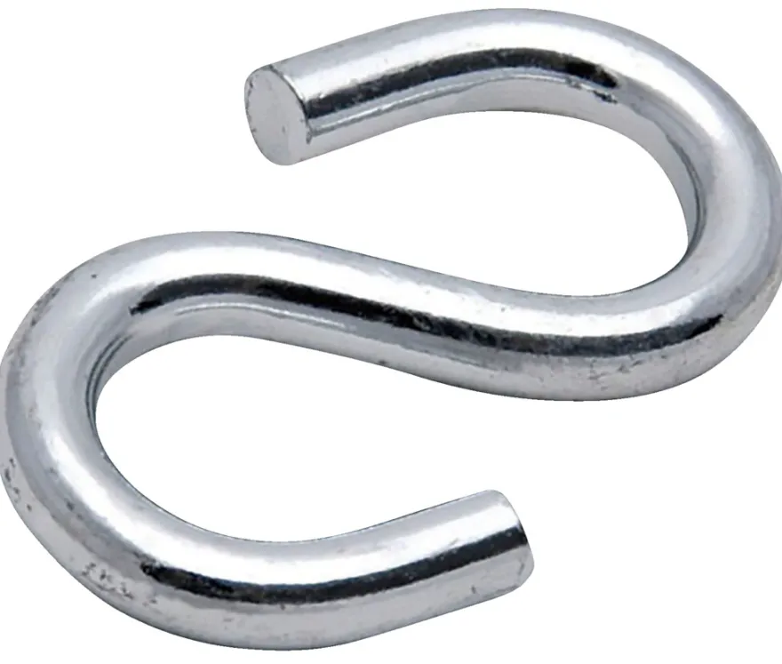 S-kroge 6 mm elforzinket 2 stk.