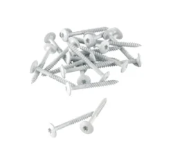 Skruer træbeton hvid 4,5 x 45 mm 100 stk. - Køb i webshop
