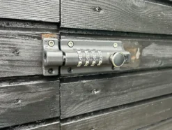 Skudrigle med kodelås sort 120 x 48 mm