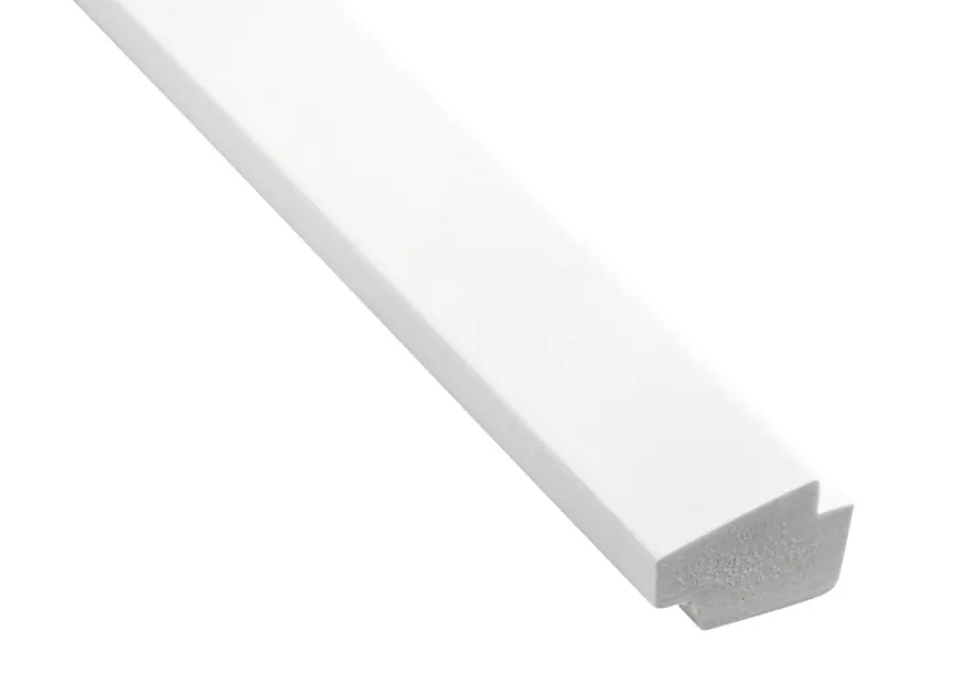 Skyggeliste plast hvid - 15 x 21 x 3000 mm
