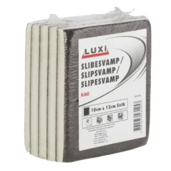 Slibesvamp korn 60 - 10 x 12 mm 5 stk. - LUXI®