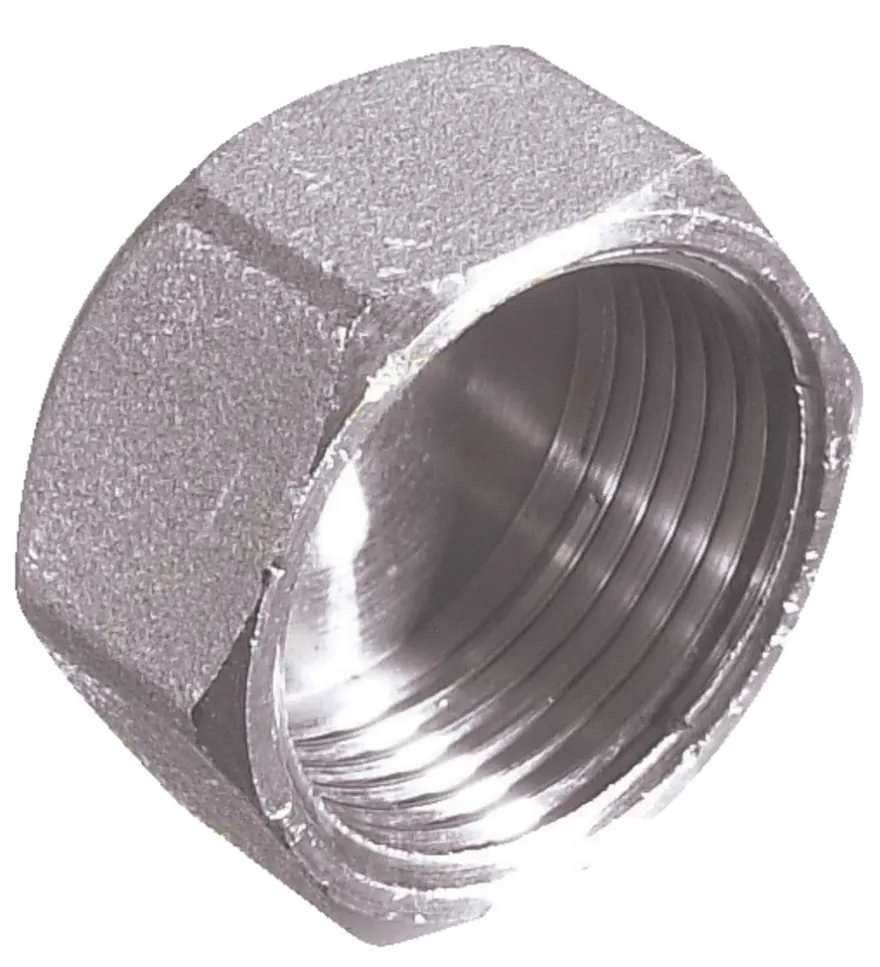 Slutmuffe 3/4" krom