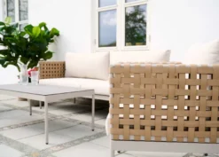 Sofasæt m/hynder 4 dele natur - Envy