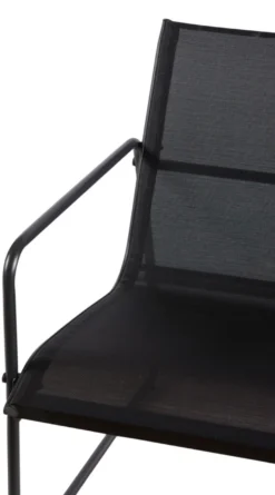 Sofasæt stål sort 4 dele - Envy