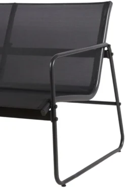 Sofasæt stål sort 4 dele - Envy