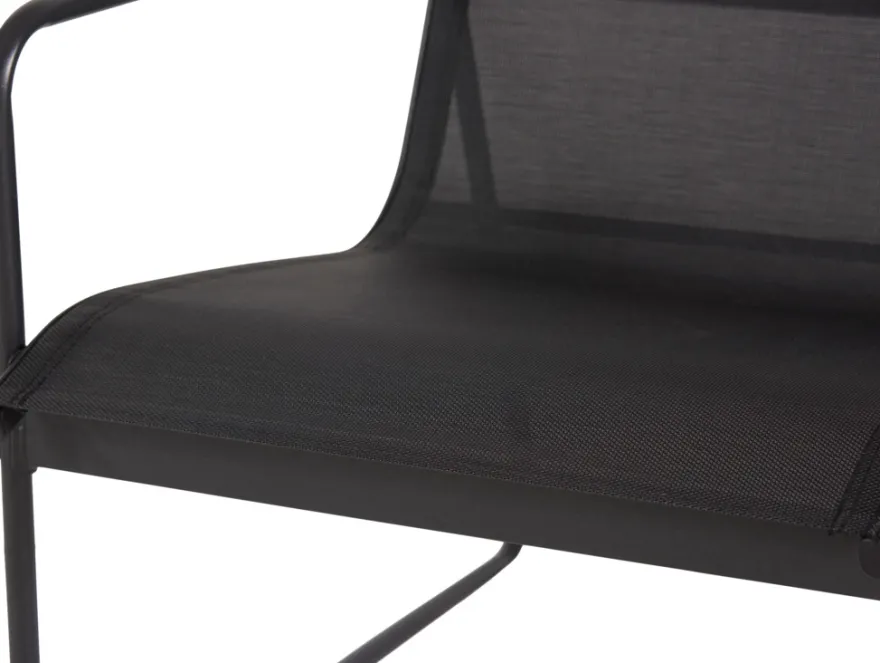 Sofasæt stål sort 4 dele - Envy