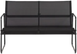 Sofasæt stål sort 4 dele - Envy