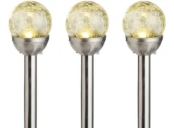 Solcellelamper Ø8 x H34 cm 3-pk. - Garden®